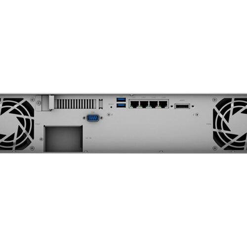 SYNOLOGY RS1221+ 8-Bay NAS-Rackmount AMD Ryzen V1500B 4-core 2.2GHz 4Go DDR4 up to 32Go RJ-45 4x1GbE 2xUSB 3.2 1xeSATA