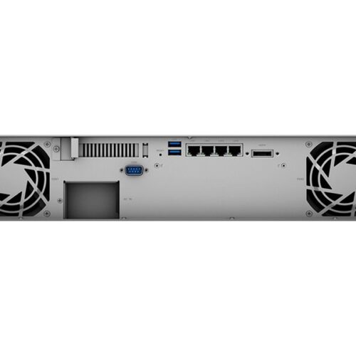 SYNOLOGY RS1221RP+ 8-Bay NAS-Rackmount AMD Ryzen V1500B quad-core 2.2GHz 4Go DDR4 up to 32Go RJ-45 4x1GbE 2xUSB 3.2 1xeSATA