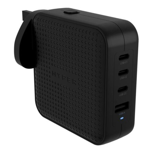 TARGUS Hyper HyperJuice 100W USB-C GaN Travel Charger 3C+1A – Black