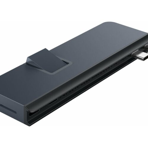 TARGUS HyperDrive Dual USB-C TB compatible 7-in-2 Hub w univ. USB-C ext adaptor – MN Blue – for all Apple MB