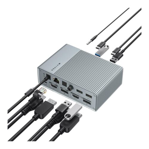 TARGUS HyperDrive Universal GEN2 15-in-1 USB-C Triple Video Docking Station – For MST enabled devices