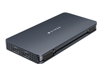 TARGUS HyperDrive Universal Silicon Motion USB-C 10-in1 Dual HDMI Docking Station – Grey – B2B only