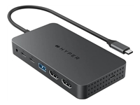 TARGUS HyperDrive Universal USB-C 7-in1 Dual HDMI Mobile Dock – Grey – for M1/M2mBAir/Pro