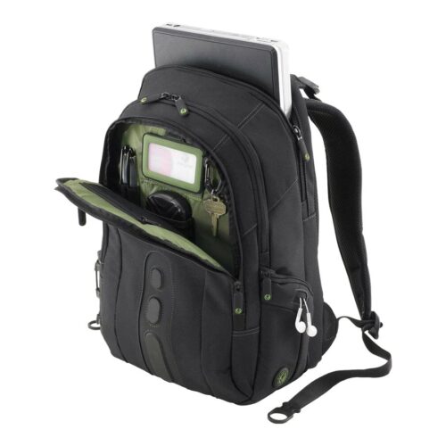 TARGUS Sac a Dos Jusqu a 15.6p ecologique noir Nylon Recycle P.E.T. 900D garantie a vie