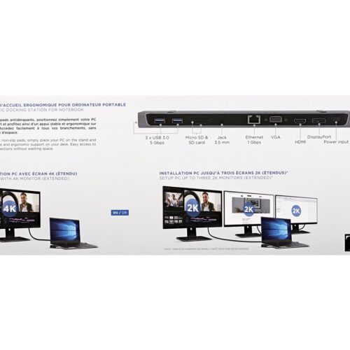 TNB 11in1 Triple Screen Docking Station Function Details 1x Hdmi 1x Displayport 1x VGA Resolution With 1 Screen Using Hdmi