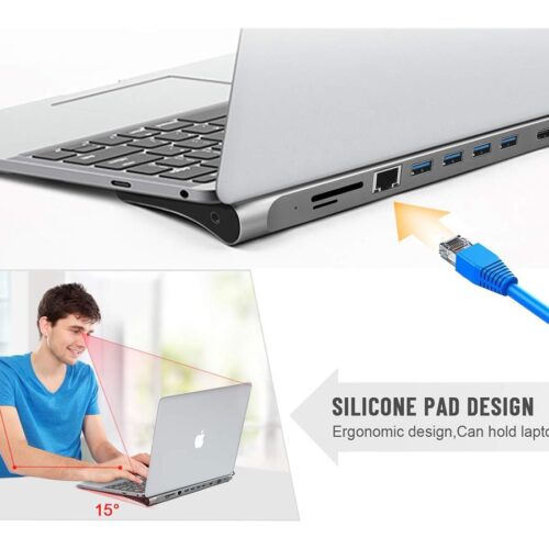 TNB 11in1 USB-C Type C Dock With This USB-C Hub Easily Connect All USB-A Compatible Devices To A Device An HDMI Cable