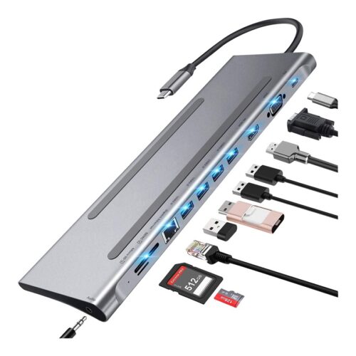 TNB 11in1 USB-C Type C Dock With This USB-C Hub Easily Connect All USB-A Compatible Devices To A Device An HDMI Cable