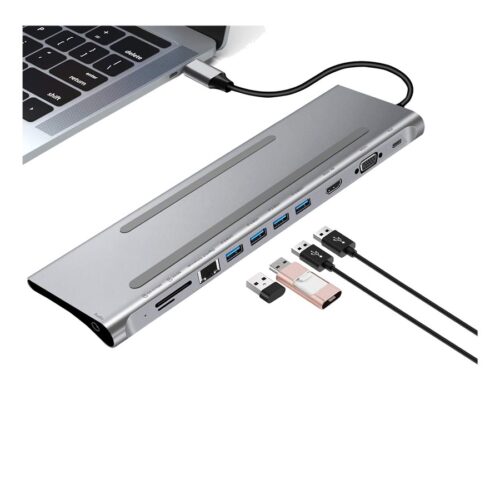 TNB 11in1 USB-C Type C Dock With This USB-C Hub Easily Connect All USB-A Compatible Devices To A Device An HDMI Cable