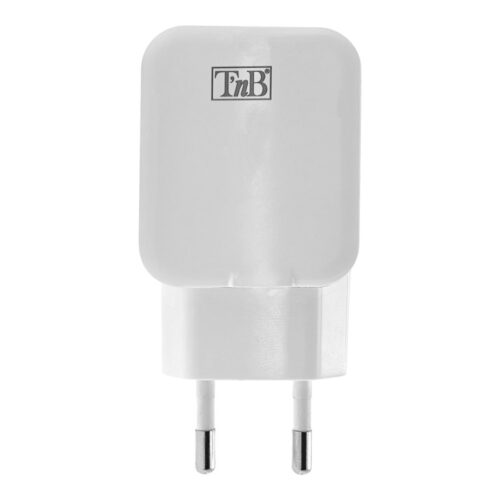 TNB 2.4A Mains 2 USB Charger White