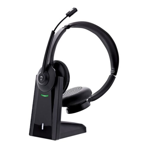 TNB Activ 1000X Professional Headset With Recharge Base Wireless Connection Bluetooth 5.0 And 24Ghz Stereo Earpads