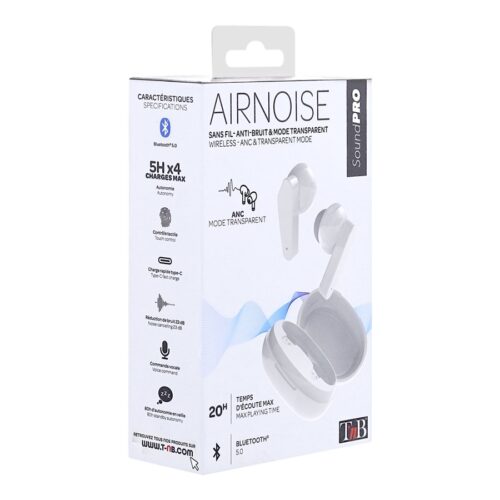 TNB AIR NOISE – TWS earphones with intelligent noise processing – white