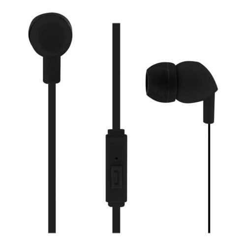TNB BE COLOR – Earphones + micro – Into-ear flat cable – Black/White