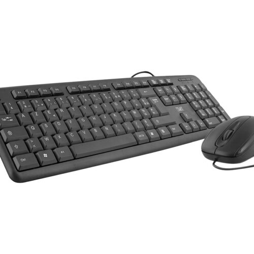 TNB BRIDGE – Wired mouse + keyboard AZERTY- black (FR)