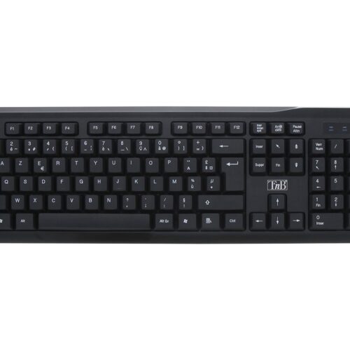 TNB COMBO Bridge Wireless Keyboard + Mouse Combo Azerty Robust And Compact Products Wireless Keyboard With 105 Comfort Keys