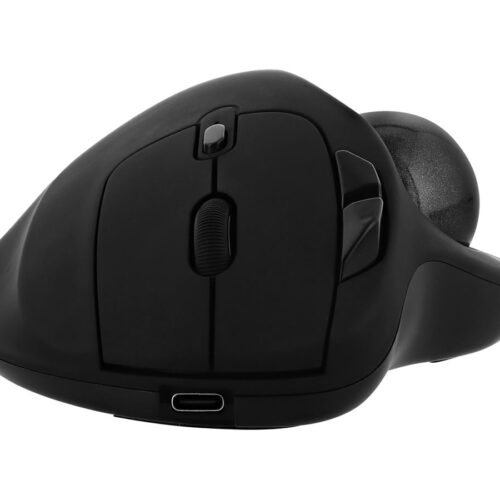 TNB ERGO DUAL CONNECT rechargeable ergonomic trackball mouse black
