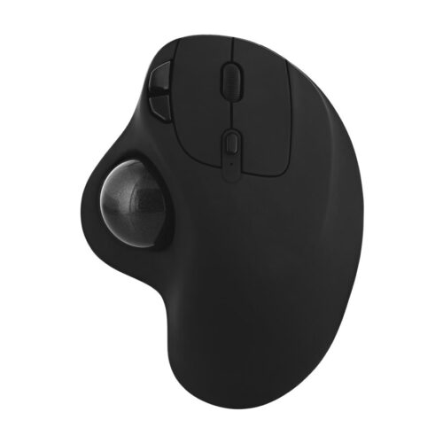TNB ERGO DUAL CONNECT rechargeable ergonomic trackball mouse black