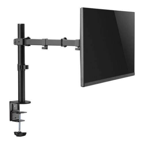 TNB ERGO Line Single Height Adjustable Monitor Stand Screen Pole With Simple Articulation And Height Adjustment