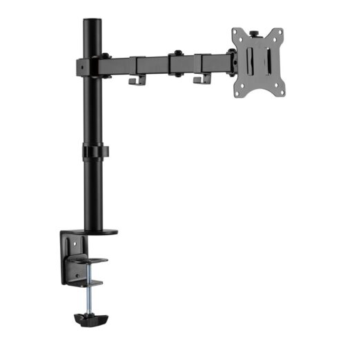 TNB ERGO Line Single Height Adjustable Monitor Stand Screen Pole With Simple Articulation And Height Adjustment