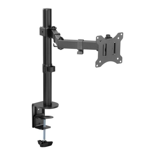 TNB ERGO Line Single Height Adjustable Monitor Stand Screen Pole With Simple Articulation And Height Adjustment