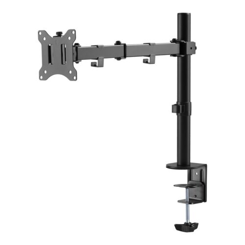 TNB ERGO Line Single Height Adjustable Monitor Stand Screen Pole With Simple Articulation And Height Adjustment