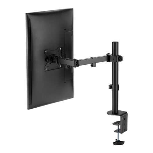 TNB ERGO Line Single Height Adjustable Monitor Stand Screen Pole With Simple Articulation And Height Adjustment