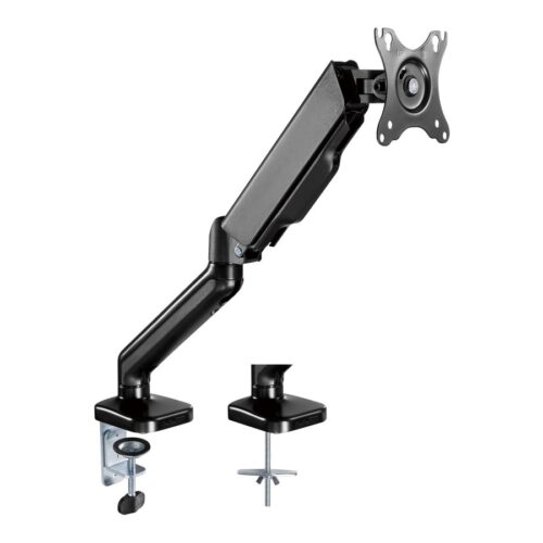 TNB ERGO Line Single Monitor Articulated Arm And Gas Spring Adjustment Material Steel For Screen Size