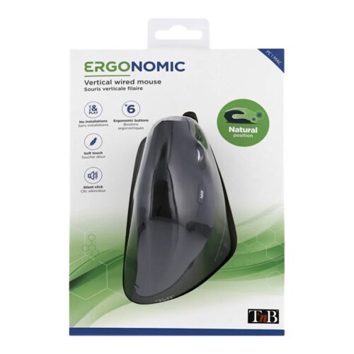 TNB ERGO Line Verticale Ergonomic Vertical Mouse Wired Designed For Optimal Use