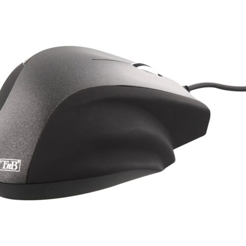 TNB ERGO Line Wired Ergonomic Mouse Black Optimized Design For Comfortable Use