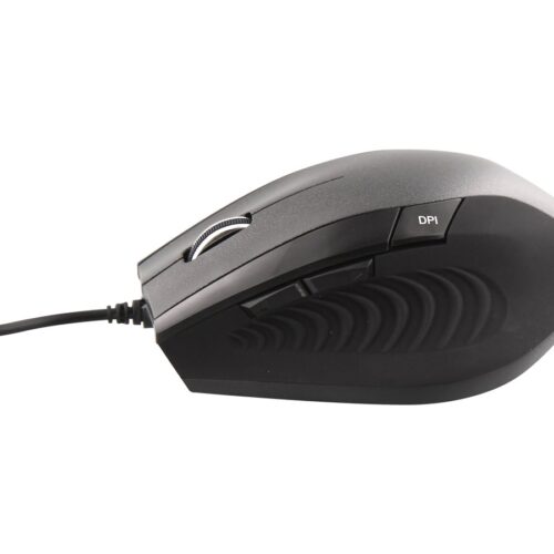 TNB ERGO Line Wired Ergonomic Mouse Black Optimized Design For Comfortable Use