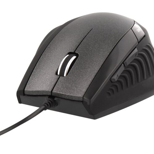 TNB ERGO Line Wired Ergonomic Mouse Black Optimized Design For Comfortable Use