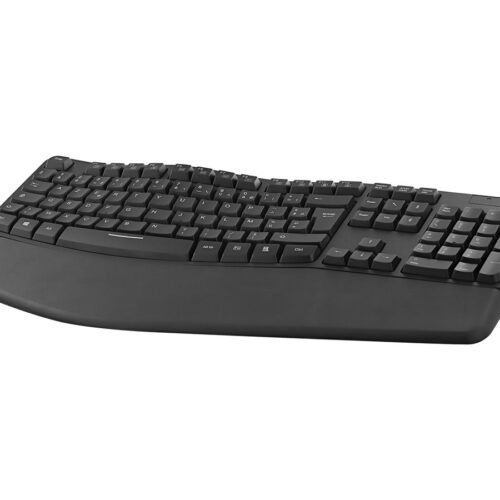 TNB Ergonomic Keyboard With Keypad Ergonomic Wave Form To Optimize Movement Relieves The Wrists