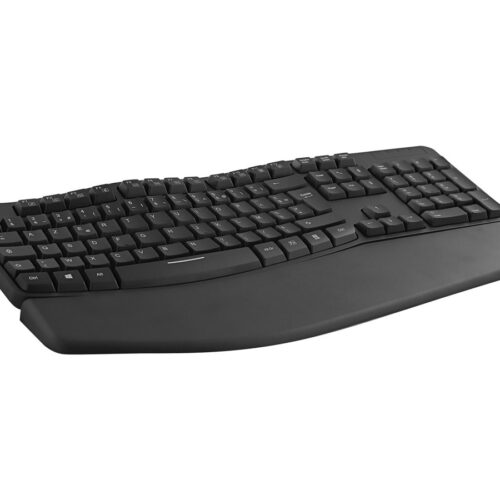 TNB Ergonomic Keyboard With Keypad Ergonomic Wave Form To Optimize Movement Relieves The Wrists