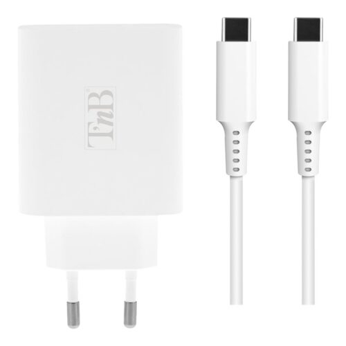 TNB Gan Technology Ultra Compact Double Connectivity USB-C And USB-A Quick Charge Optimized Energy Saving Compatible Notebooks
