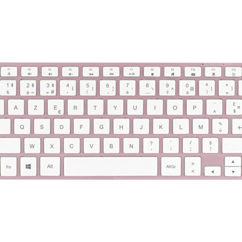 TNB iClick color Bluetooth keyboard and mouse – pink AZERTY (FR)