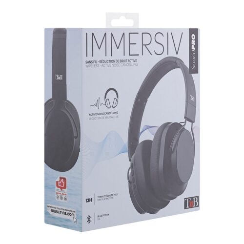 TNB IMMERSIVE – PRO Bluetooth headphone with active noise reduction – Black