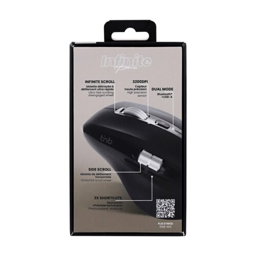 TNB INFINITEPRO – Rechargeable Wireless Mouse With Double Wheel