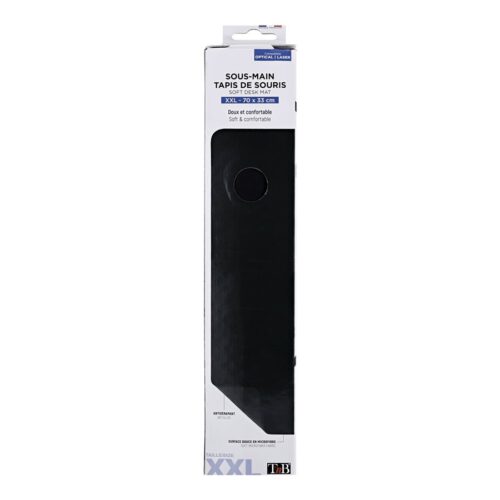 TNB Large soft fabric desk mat – Non-slip rubber surface