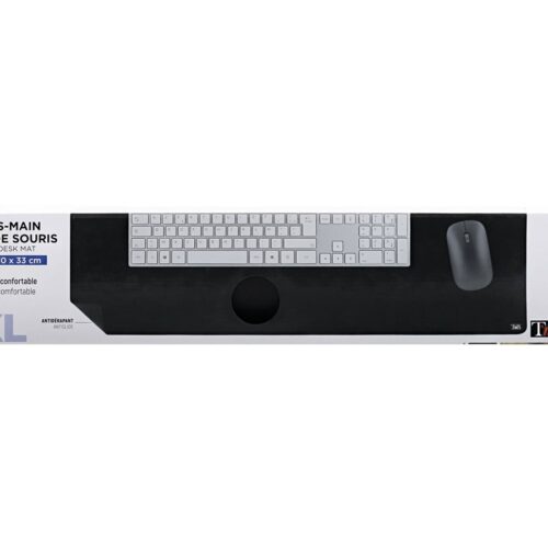TNB Large soft fabric desk mat – Non-slip rubber surface