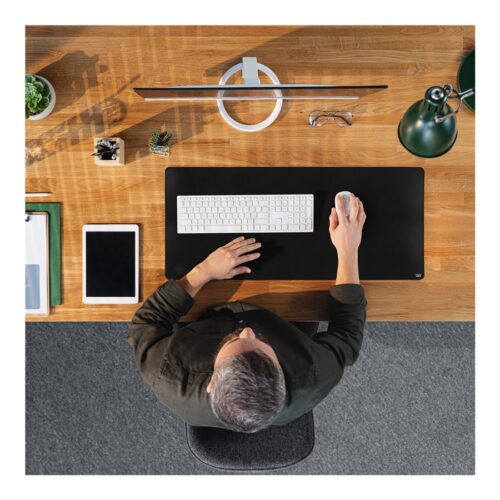 TNB Large soft fabric desk mat – Non-slip rubber surface