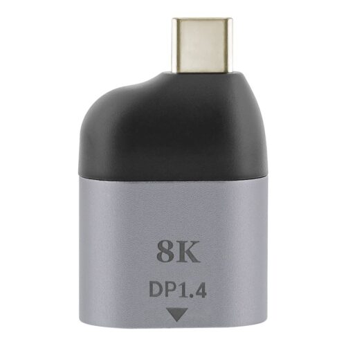 TNB Mini iClick Type C To Displayport Adapter For Resolutions Up To 8K/60Hz Compatible With Lower Resolutions