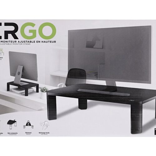 TNB Monitor Riser With Modular Riser Solid Particle Board And Moisture Resistance Heavy-Duty 20Kg Adjustable Height