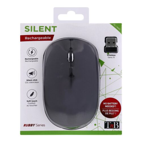 TNB RUBBY Series Wireless Rechargeable Mouse Compact And Modern Design Comfortable Grip Automatic Sleep System On/Off Button
