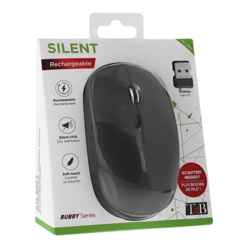 TNB RUBBY Series Wireless Rechargeable Mouse Compact And Modern Design Comfortable Grip Automatic Sleep System On/Off Button