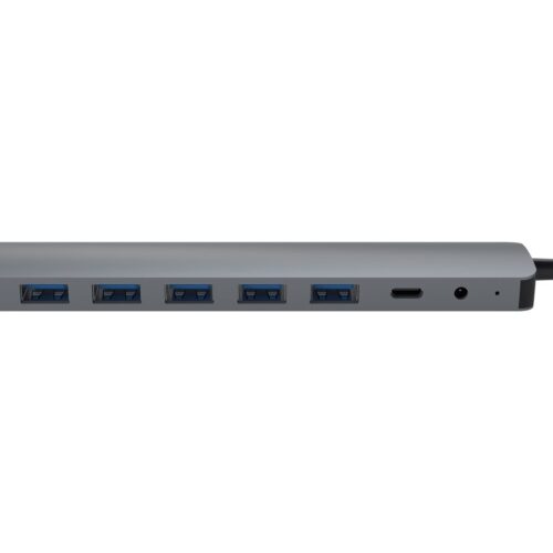 TNB Selfpowered 7Port USB Hub Refined Aluminum Design 7 USB 2.0 Ports