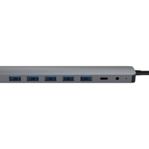 TNB Selfpowered 7Port USB Hub Refined Aluminum Design 7 USB 2.0 Ports