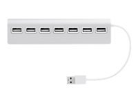 TNB Selfpowered 7Port USB Hub Refined Aluminum Design 7 USB 2.0 Ports