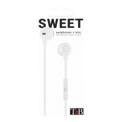 TNB SWEET – Earphones + microphone – White
