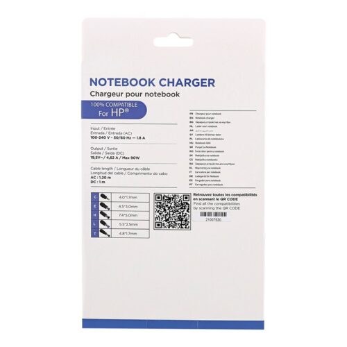 TNB Universal Power Supply For Notebooks Up To 17p Compatible With Most 19V Powered Notebooks 90W Max 9 Adapters