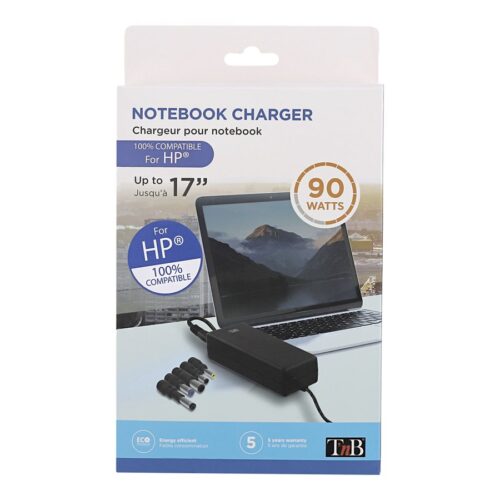 TNB Universal Power Supply For Notebooks Up To 17p Compatible With Most 19V Powered Notebooks 90W Max 9 Adapters