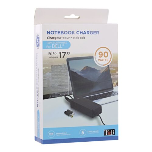TNB Universal Power Supply For Notebooks Up To 17p Compatible With Most 19V Powered Notebooks 90W Max 9 Adapters